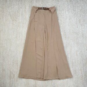 Shein High Waist Wide Leg Maxi Skirt Pants M / 6 Tan